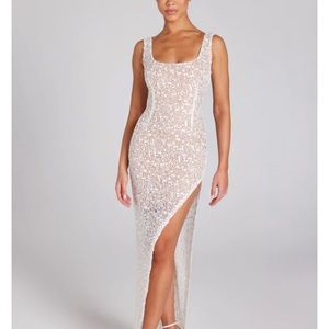 COPY - LOUISA WHITE DRESS NADINE MERABI DRESS